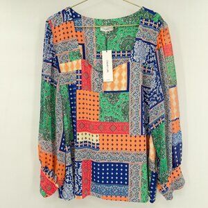Calvin Klein Multicolor Patchwork Blouse